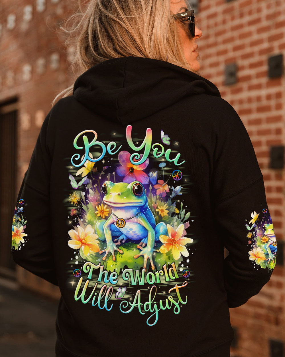 BE YOU THE WORLD WILL ADJUST FROG ALL OVER PRINT - TLNZ1312231