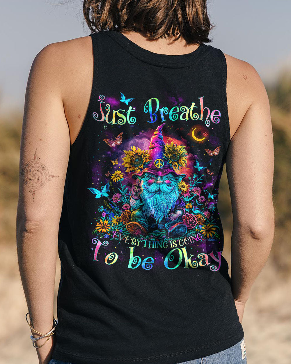 JUST BREATHE GNOME ALL OVER PRINT - TLNZ1403241