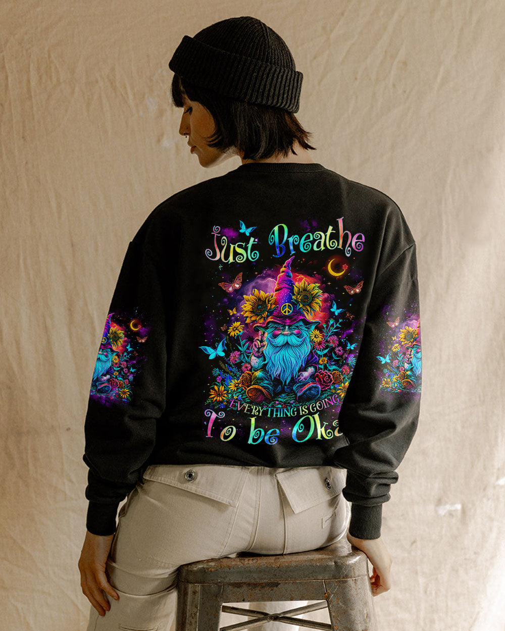 JUST BREATHE GNOME ALL OVER PRINT - TLNZ1403241