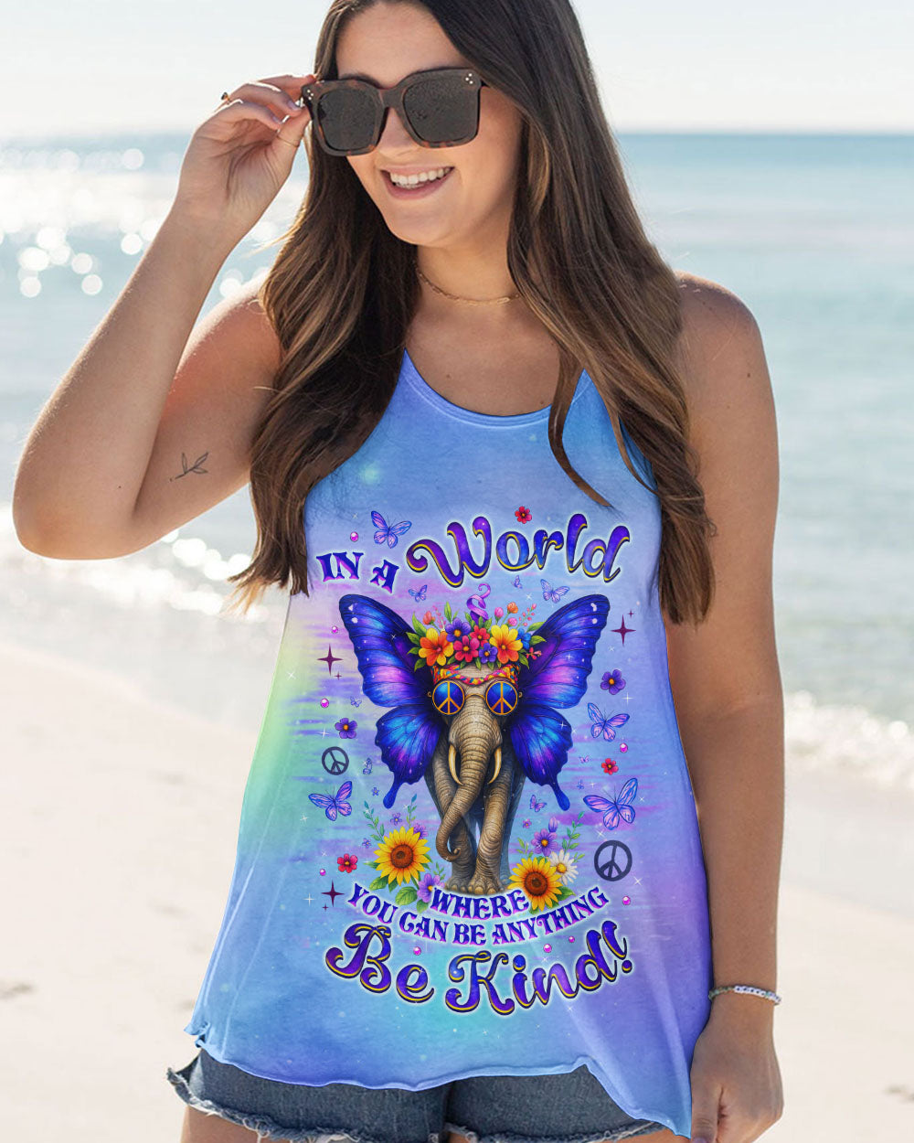 BE KIND ELEPHANT ALL OVER PRINT - TLNZ1406252