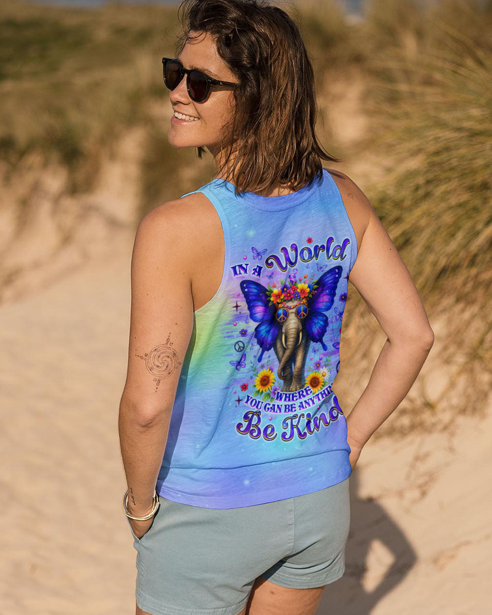 BE KIND ELEPHANT ALL OVER PRINT - TLNZ1406252