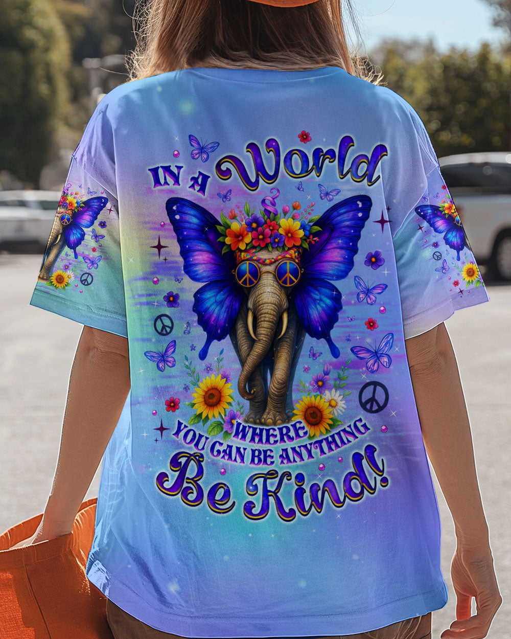 BE KIND ELEPHANT ALL OVER PRINT - TLNZ1406252