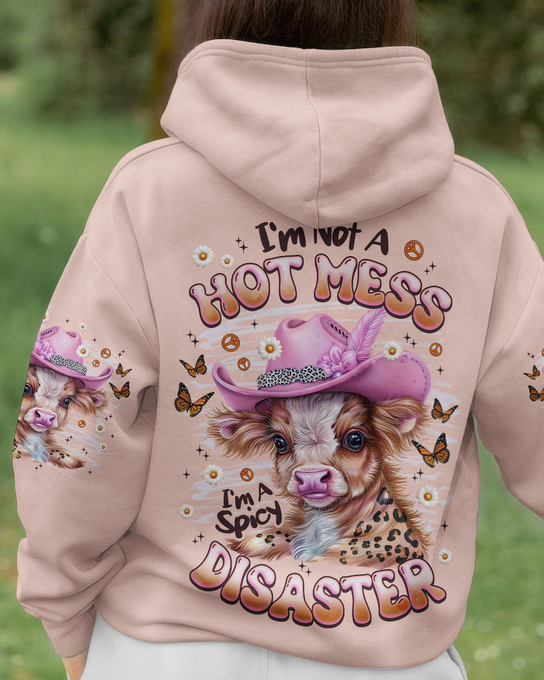 I'M NOT A HOT MESS COW ALL OVER PRINT - TLNZ1408252