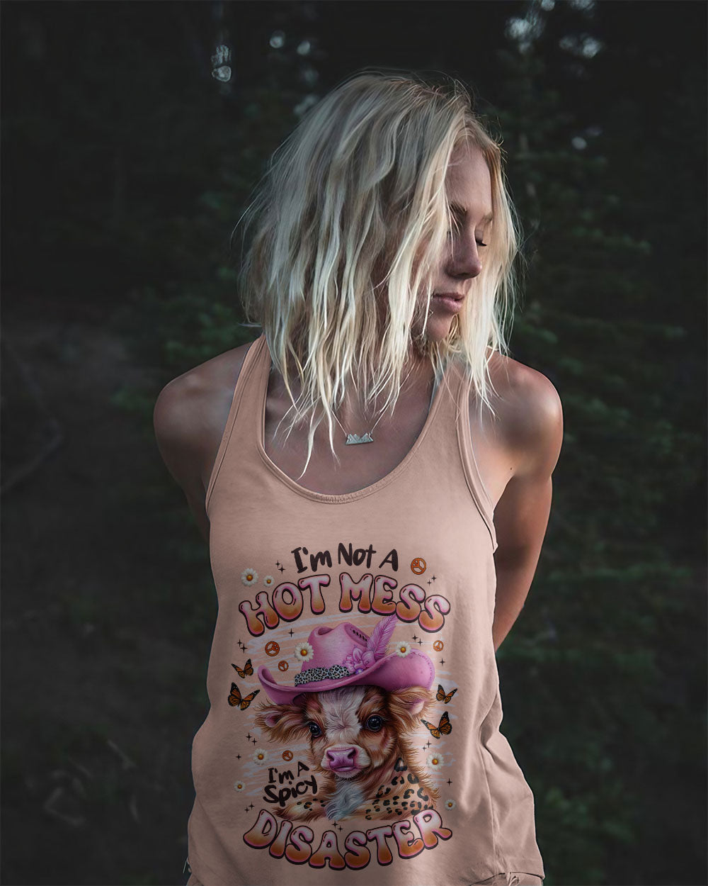 I'M NOT A HOT MESS COW ALL OVER PRINT - TLNZ1408252