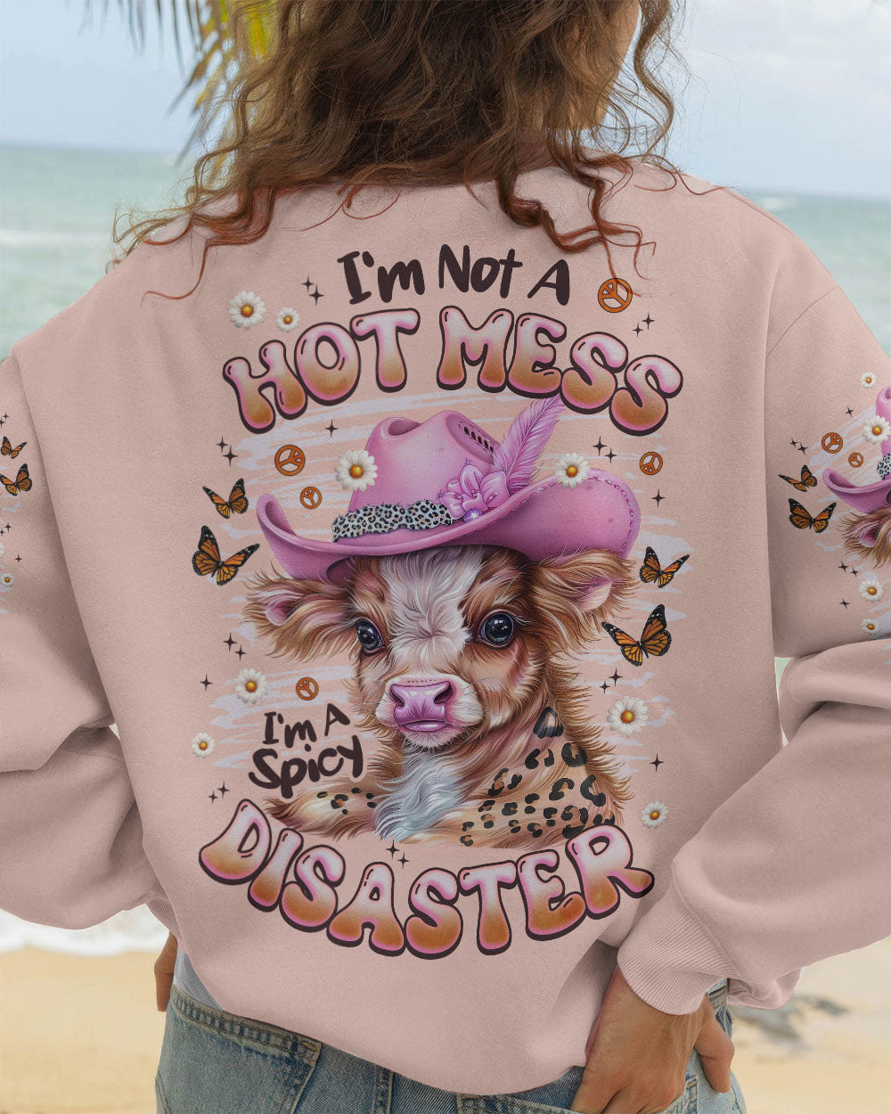 I'M NOT A HOT MESS COW ALL OVER PRINT - TLNZ1408252