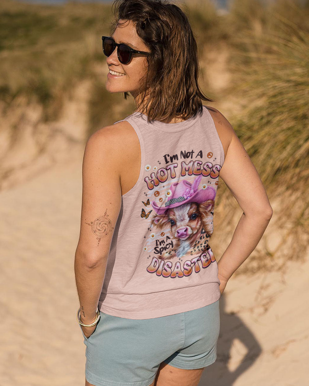 I'M NOT A HOT MESS COW ALL OVER PRINT - TLNZ1408252