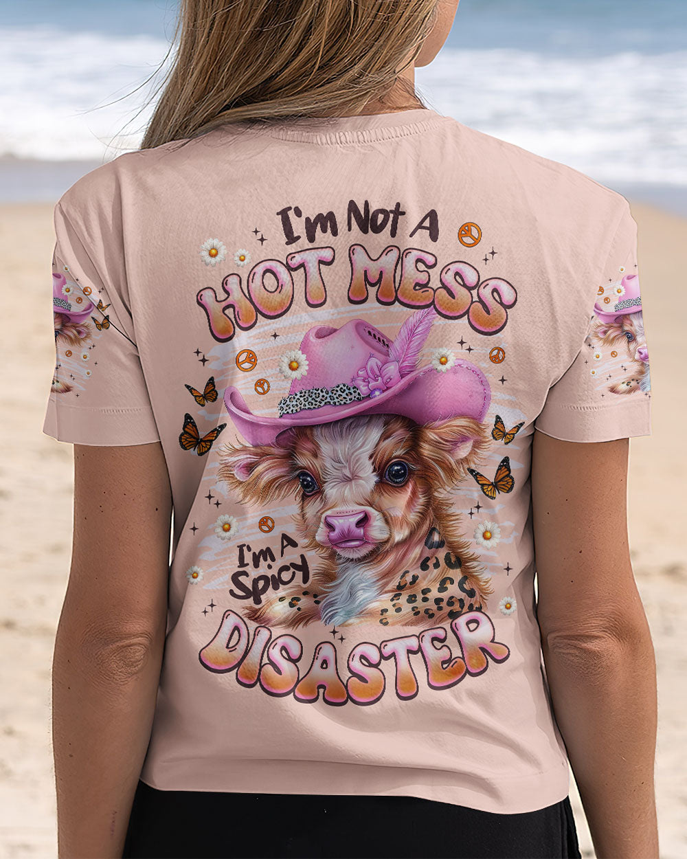 I'M NOT A HOT MESS COW ALL OVER PRINT - TLNZ1408252