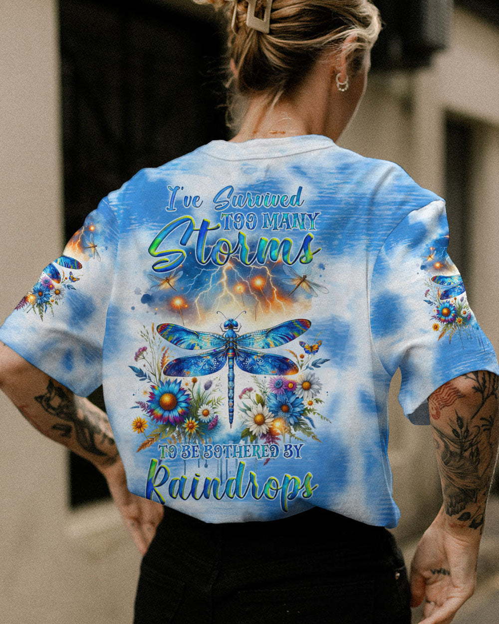 I'VE SURVIVED TOO MANY STORMS DRAGONFLY ALL OVER PRINT - TLNZ1412231