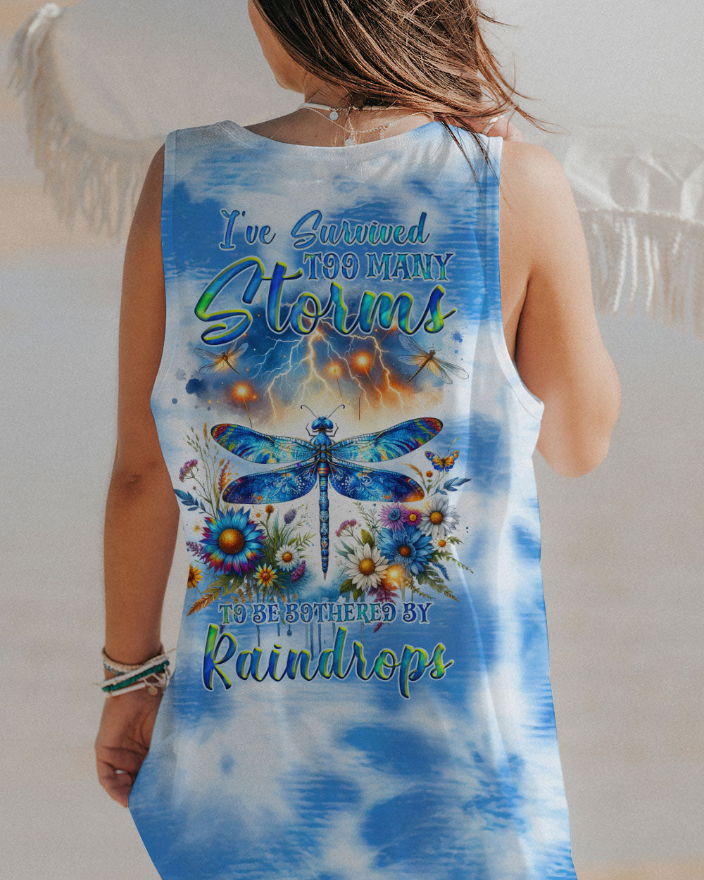 I'VE SURVIVED TOO MANY STORMS DRAGONFLY ALL OVER PRINT - TLNZ1412231