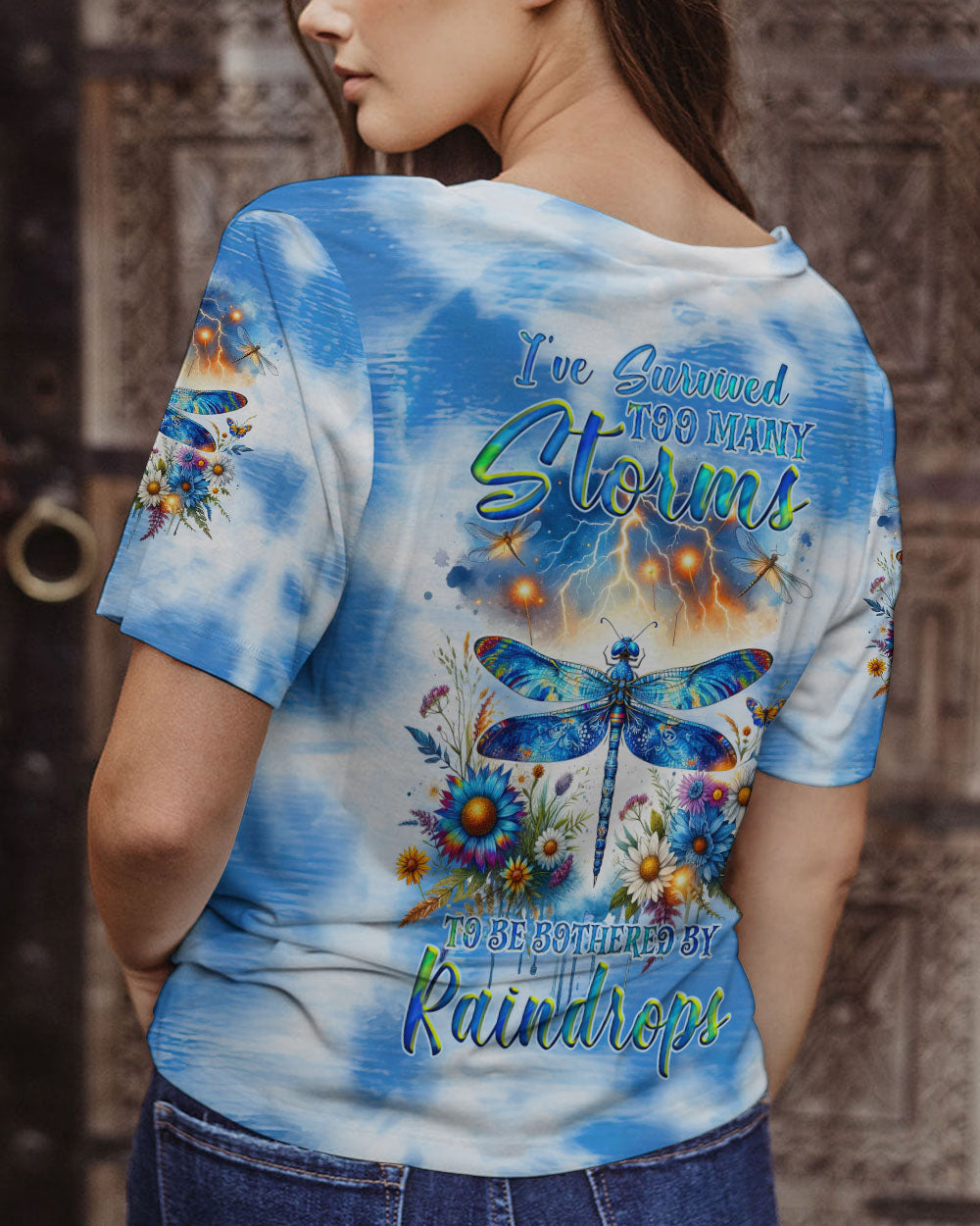 I'VE SURVIVED TOO MANY STORMS DRAGONFLY ALL OVER PRINT - TLNZ1412231