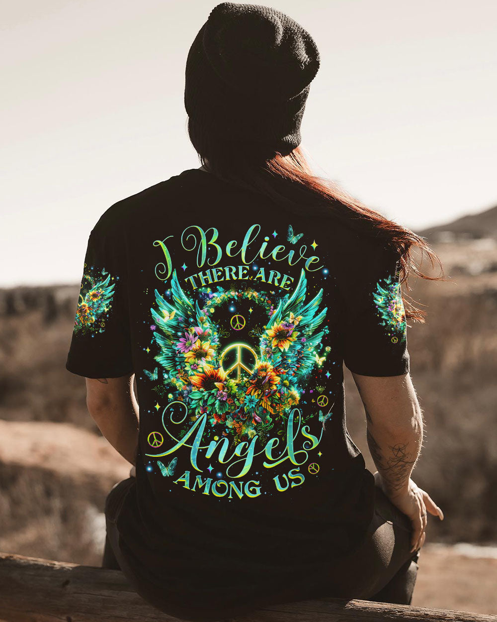 I BELIEVE THERE ARE ANGELS AMONG US WINGS ALL OVER PRINT - TLNZ1412242