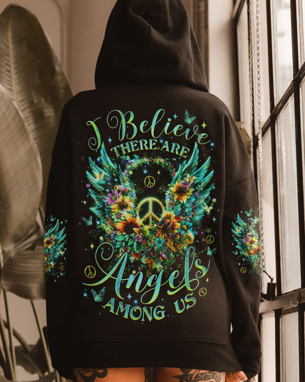 I BELIEVE THERE ARE ANGELS AMONG US WINGS ALL OVER PRINT - TLNZ1412242