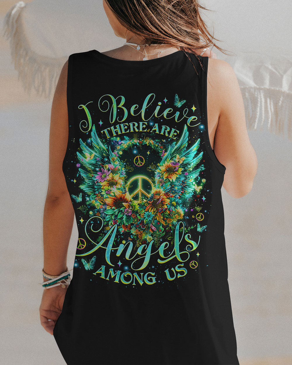 I BELIEVE THERE ARE ANGELS AMONG US WINGS ALL OVER PRINT - TLNZ1412242