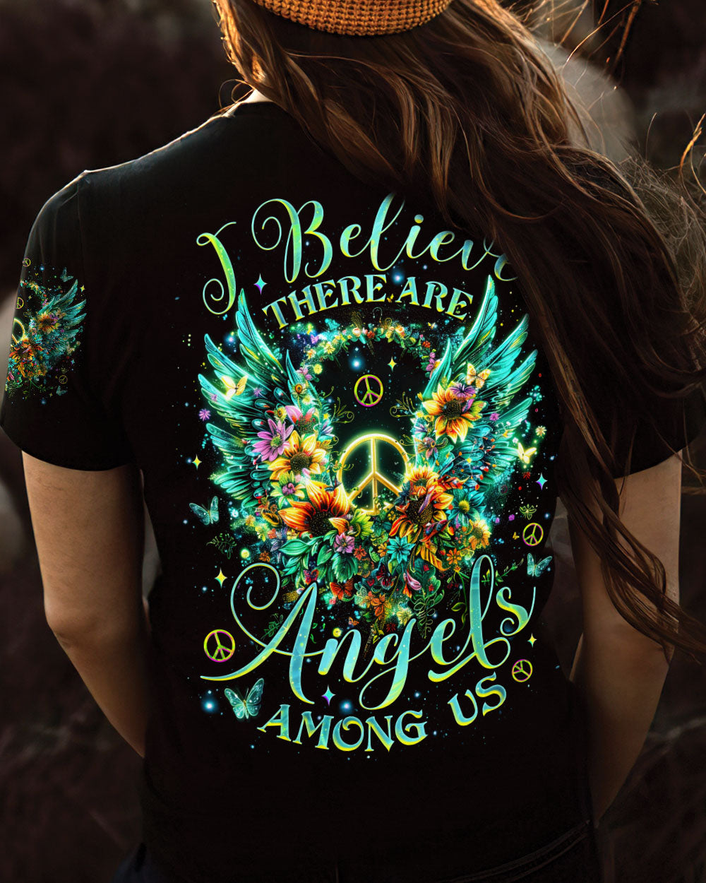 I BELIEVE THERE ARE ANGELS AMONG US WINGS ALL OVER PRINT - TLNZ1412242