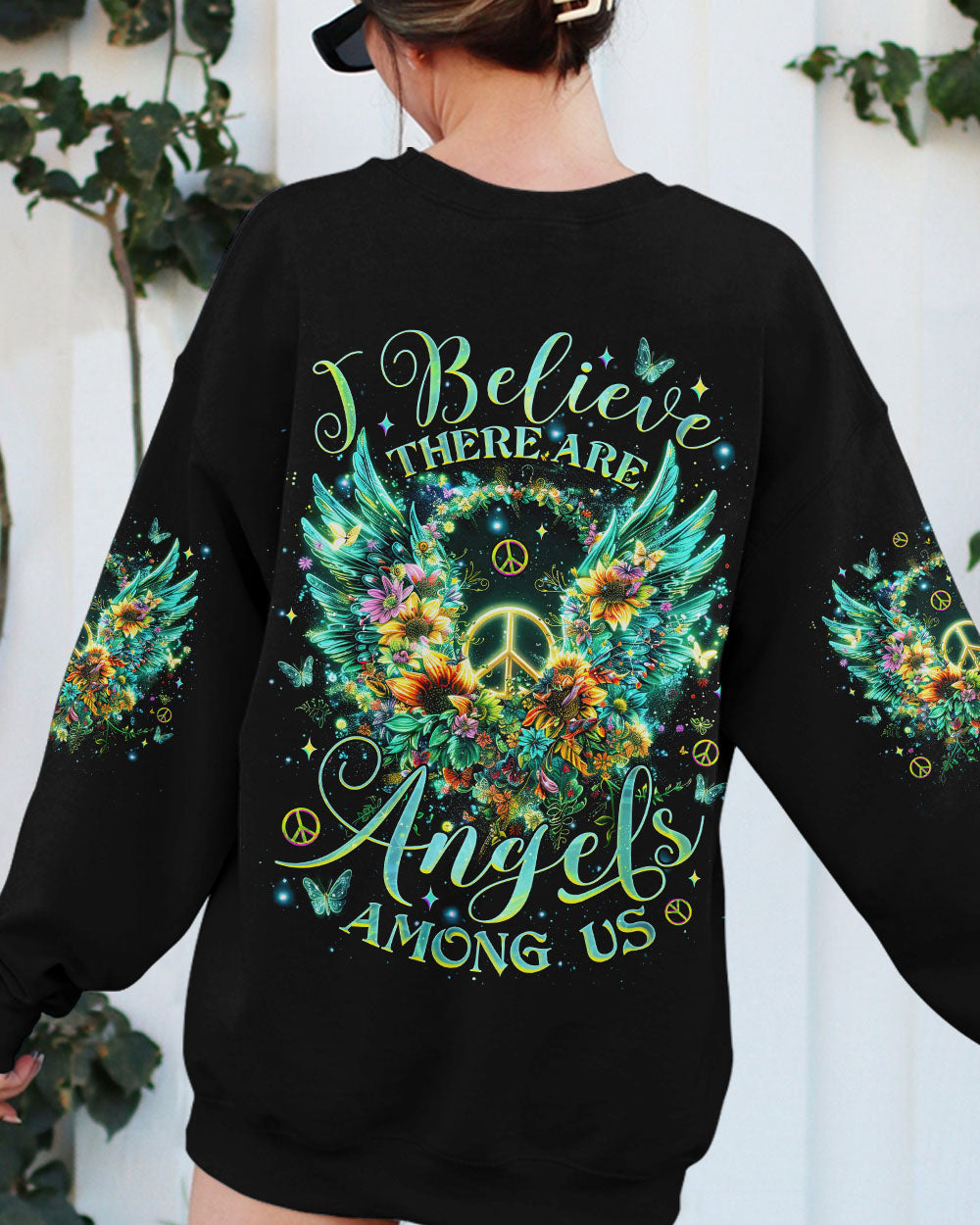 I BELIEVE THERE ARE ANGELS AMONG US WINGS ALL OVER PRINT - TLNZ1412242