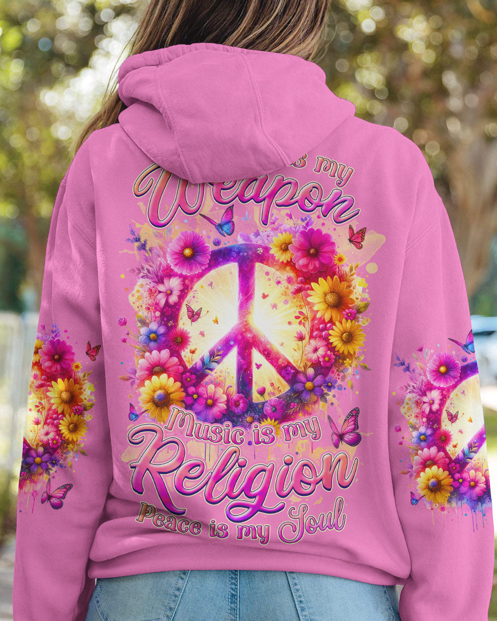 PEACE IN MY SOUL FLORAL ALL OVER PRINT - TLNZ1501242