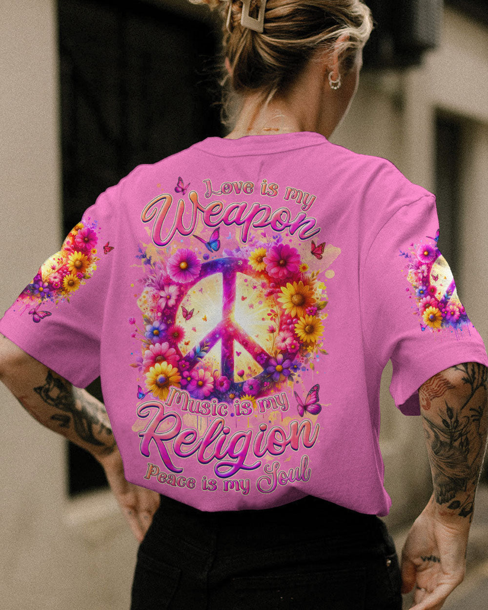 PEACE IN MY SOUL FLORAL ALL OVER PRINT - TLNZ1501242