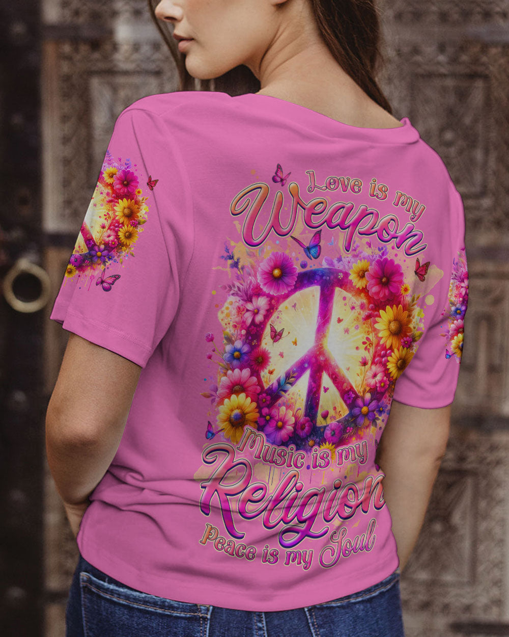 PEACE IN MY SOUL FLORAL ALL OVER PRINT - TLNZ1501242