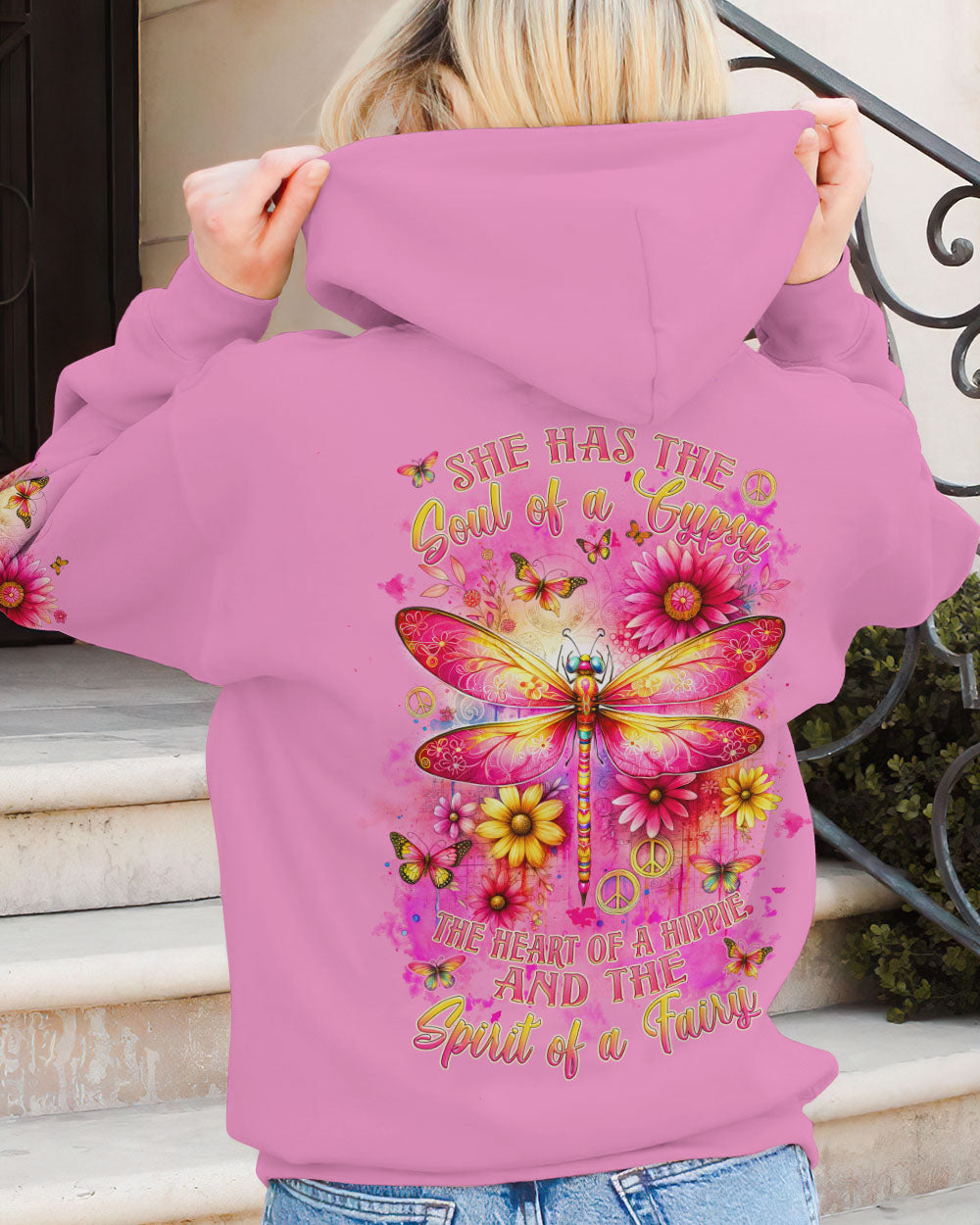 SPIRIT OF FAIRY DRAGONFLY FLORAL ALL OVER PRINT - TLNZ1512231