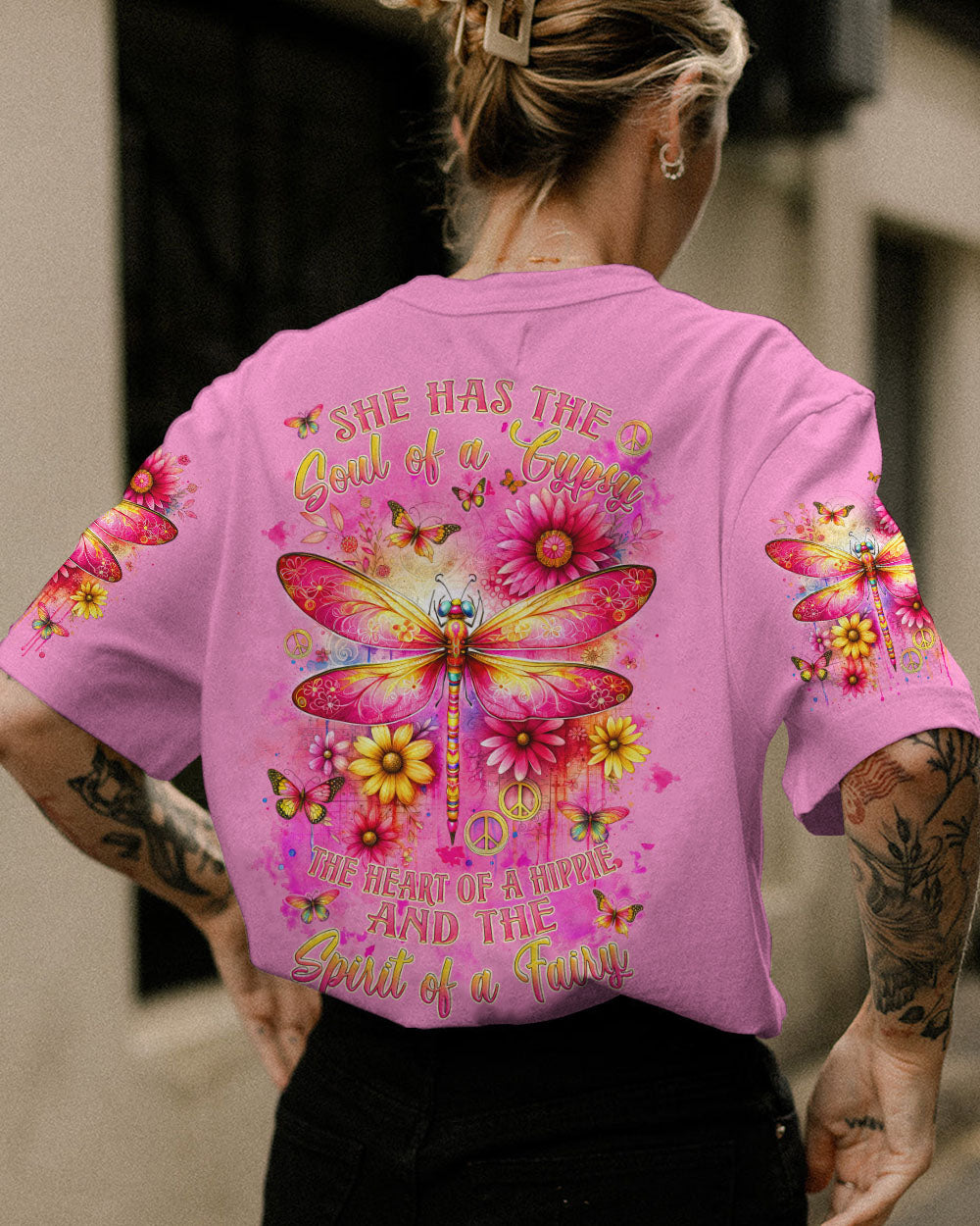 SPIRIT OF FAIRY DRAGONFLY FLORAL ALL OVER PRINT - TLNZ1512231
