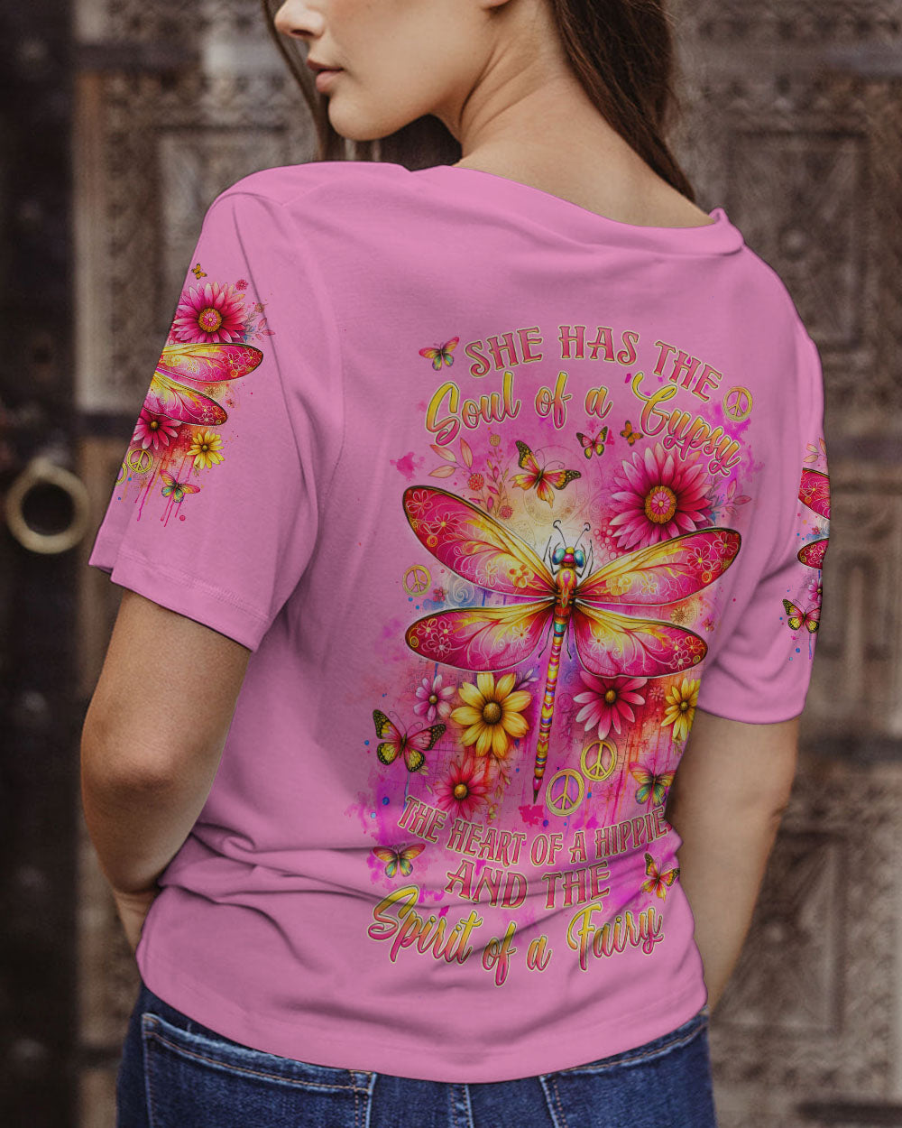 SPIRIT OF FAIRY DRAGONFLY FLORAL ALL OVER PRINT - TLNZ1512231