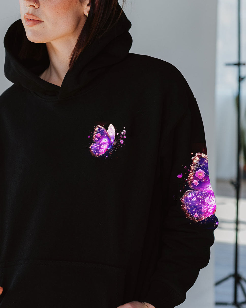 I BELIEVE THERE ARE ANGELS AMONG US BUTTERFLY ALL OVER PRINT - TLNZ1601244