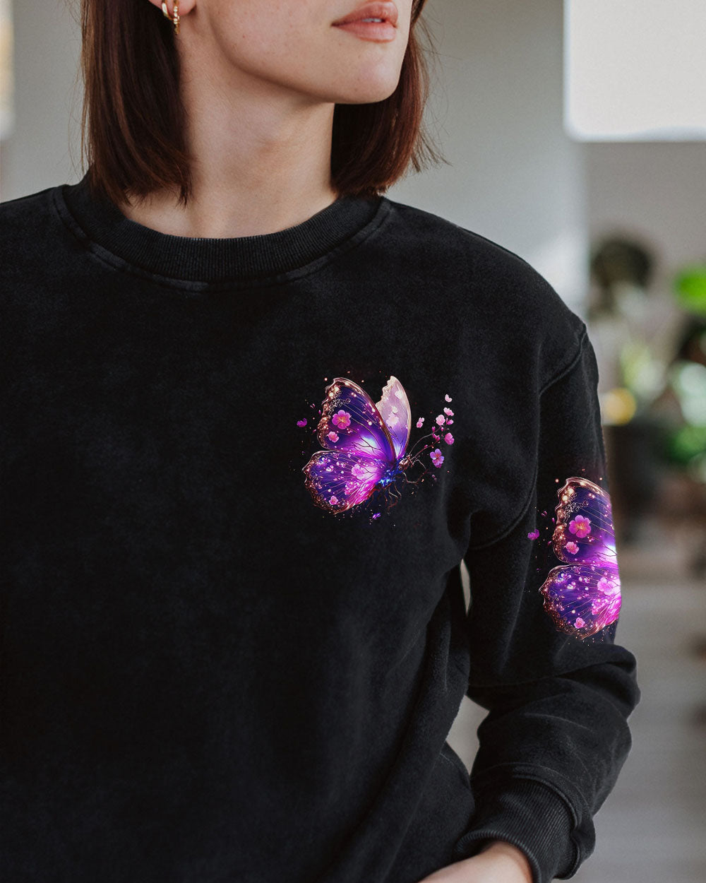 I BELIEVE THERE ARE ANGELS AMONG US BUTTERFLY ALL OVER PRINT - TLNZ1601244