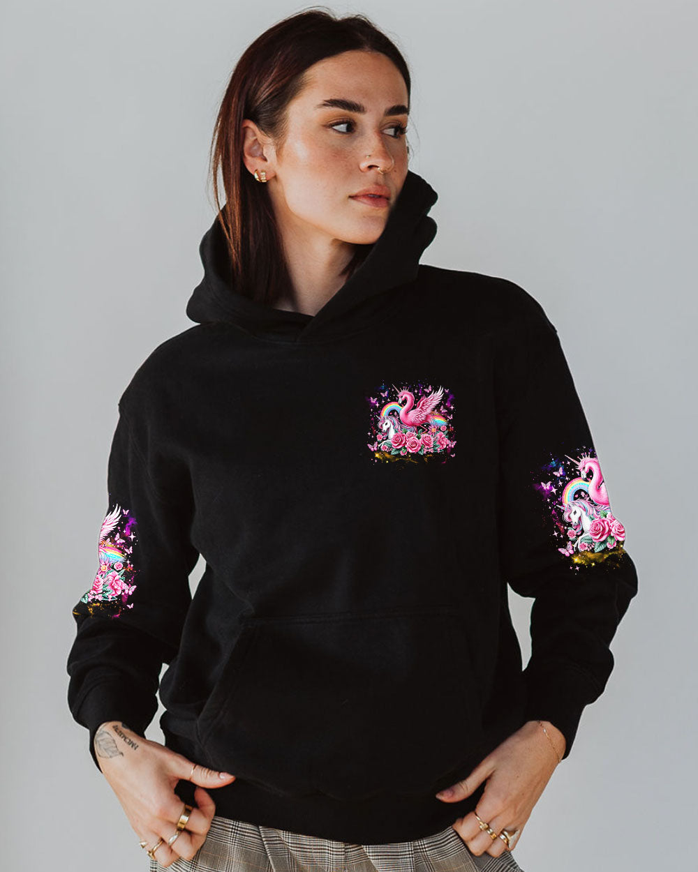 YOU DON'T HAVE TO BE PERFECT UNICORN FLAMINGO ALL OVER PRINT - TLNZ1604242
