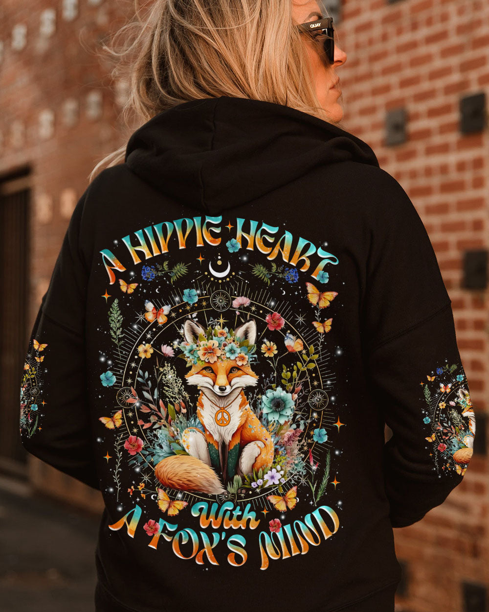 A HIPPIE HEART WITH A FOX'S MIND ALL OVER PRINT -  TLNZ1607251