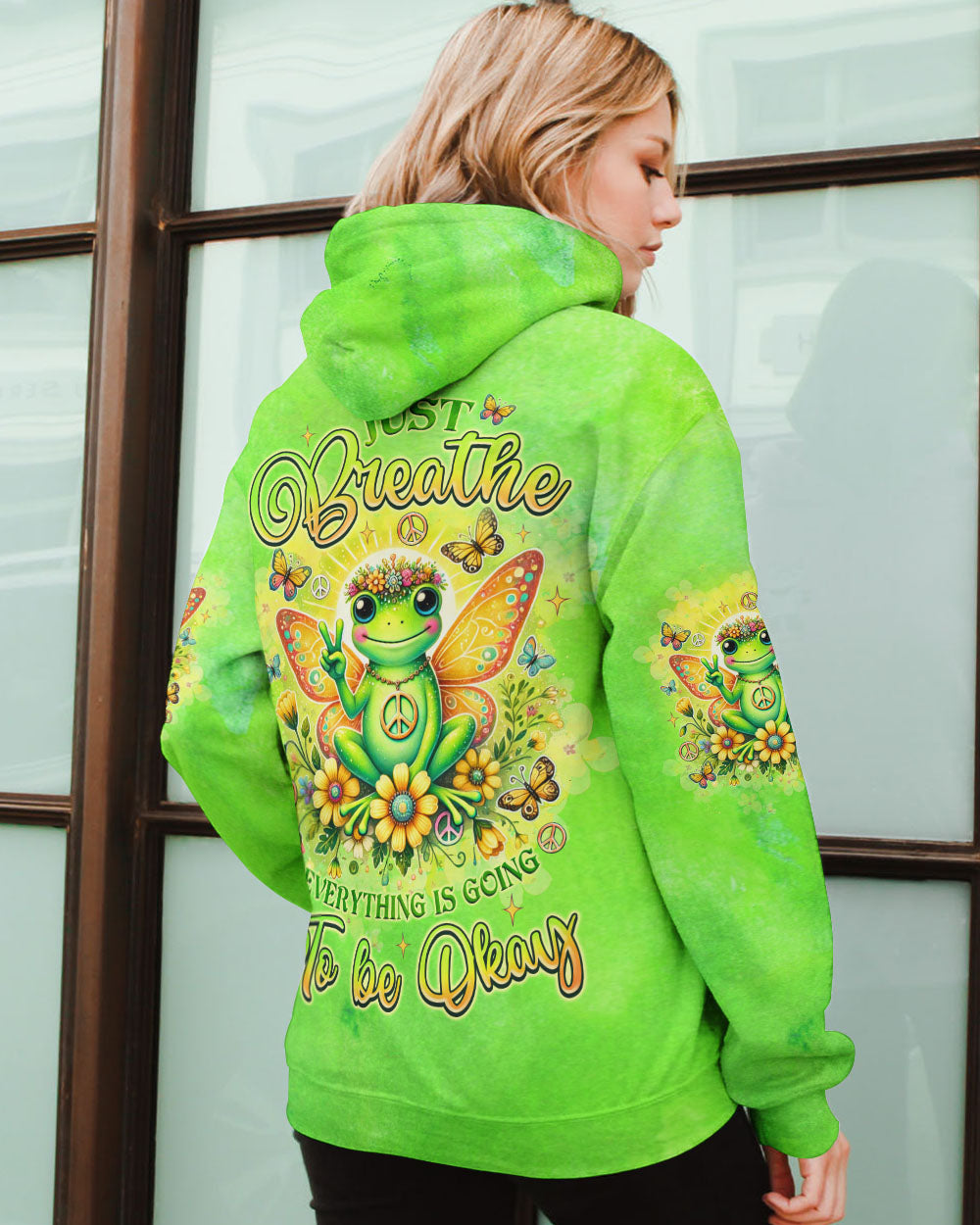 JUST BREATHE FROG ALL OVER PRINT  - TLNZ1701253