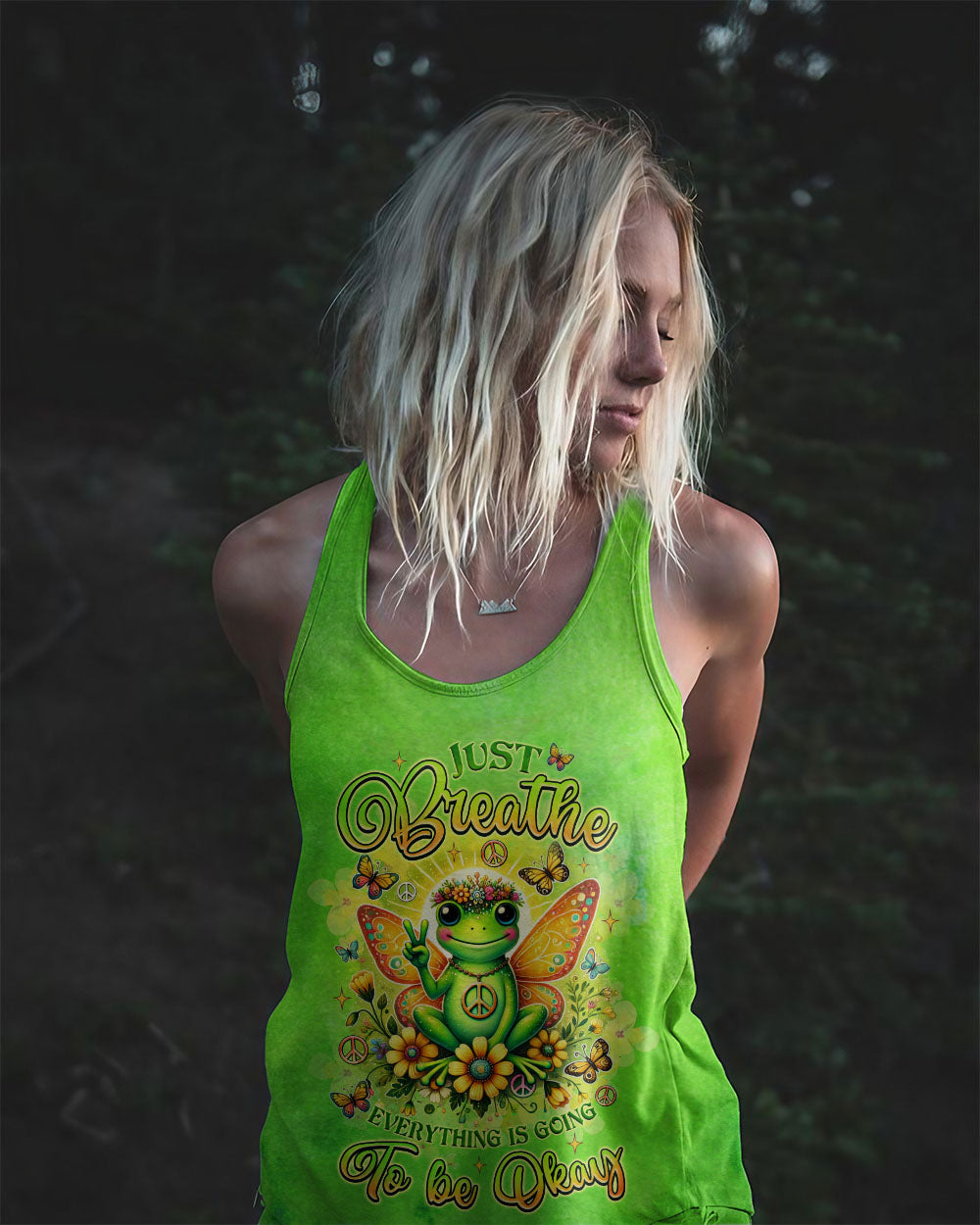 JUST BREATHE FROG ALL OVER PRINT  - TLNZ1701253