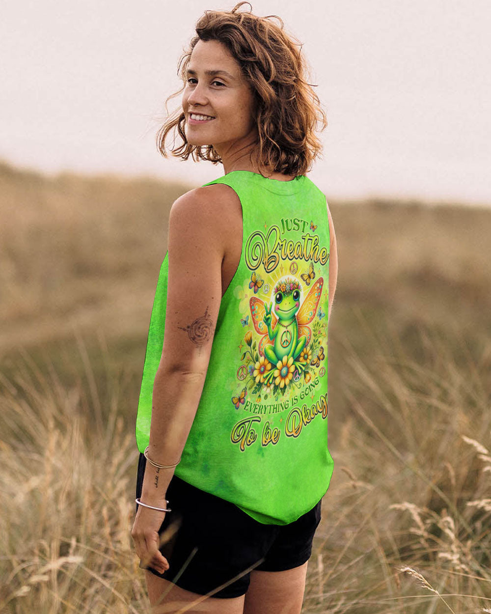 JUST BREATHE FROG ALL OVER PRINT  - TLNZ1701253