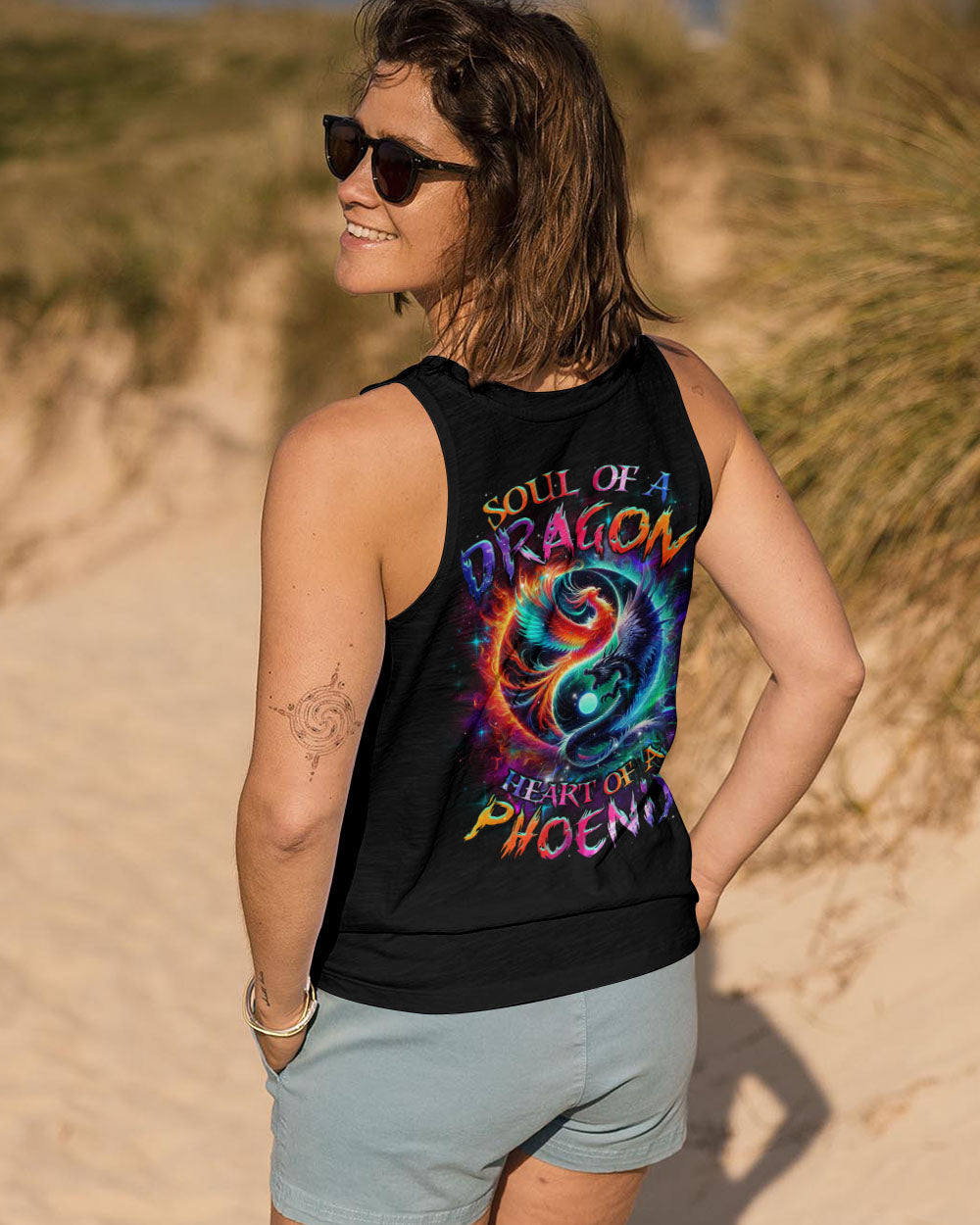 SOUL OF A DRAGON HEART OF A PHOENIX YINYANG ALL OVER PRINT - TLNZ1705244