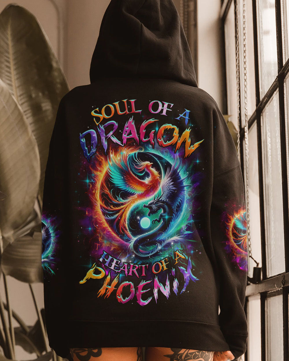 SOUL OF A DRAGON HEART OF A PHOENIX YINYANG ALL OVER PRINT - TLNZ1705244