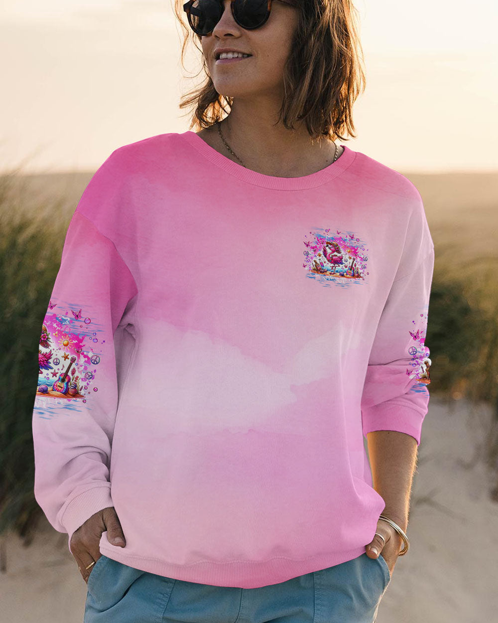AFTER GOD MADE ME HE SAID TADA FLAMINGO ALL OVER PRINT - TLNZ1706245