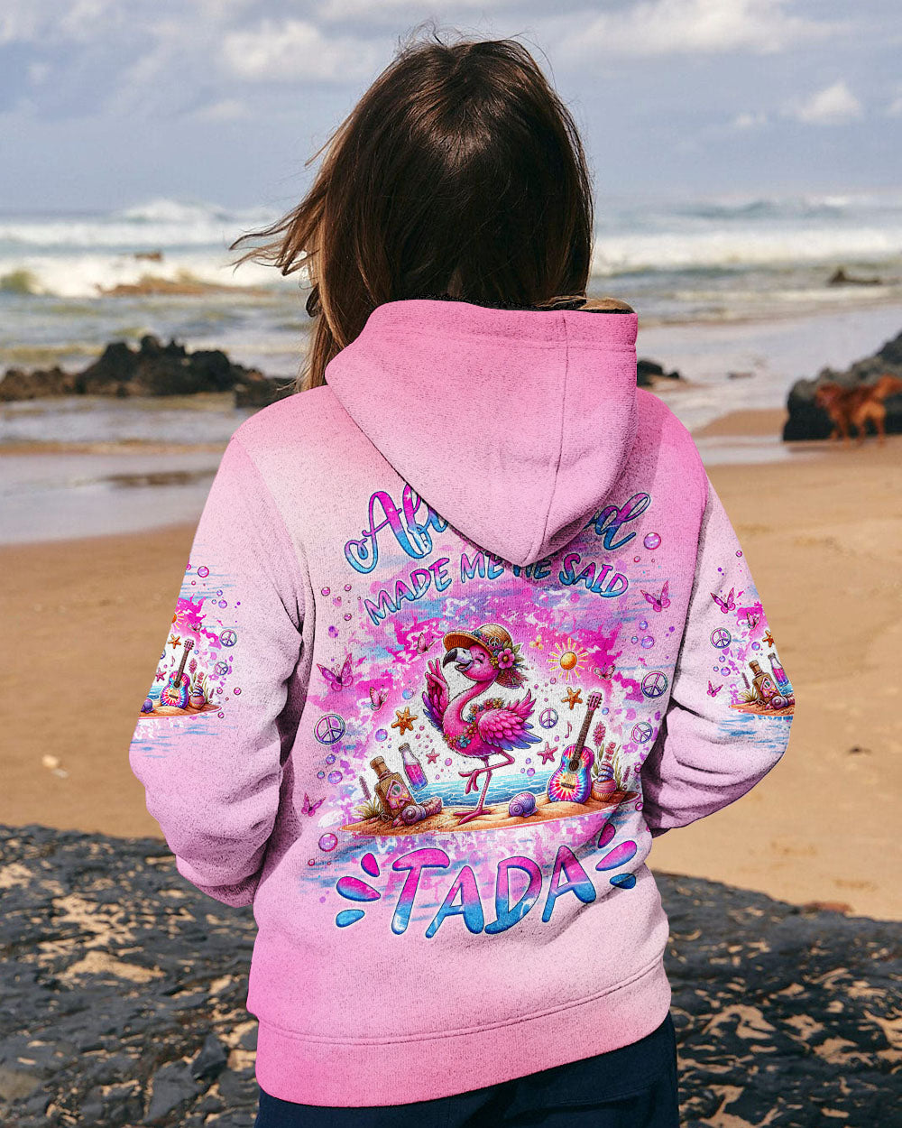 AFTER GOD MADE ME HE SAID TADA FLAMINGO ALL OVER PRINT - TLNZ1706245