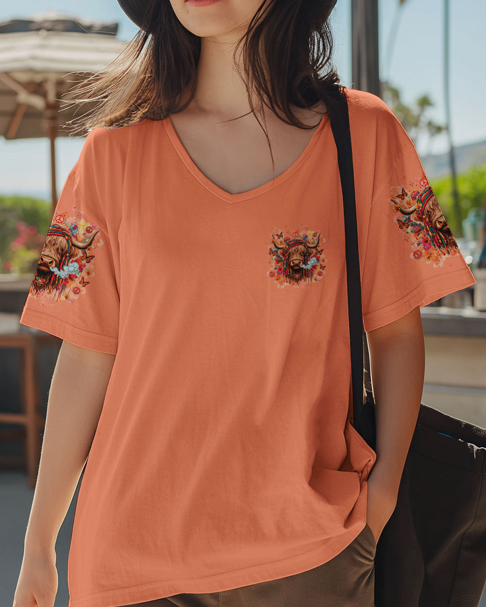 OLD HIPPIES COW ALL OVER PRINT  -  TLNZ1707252
