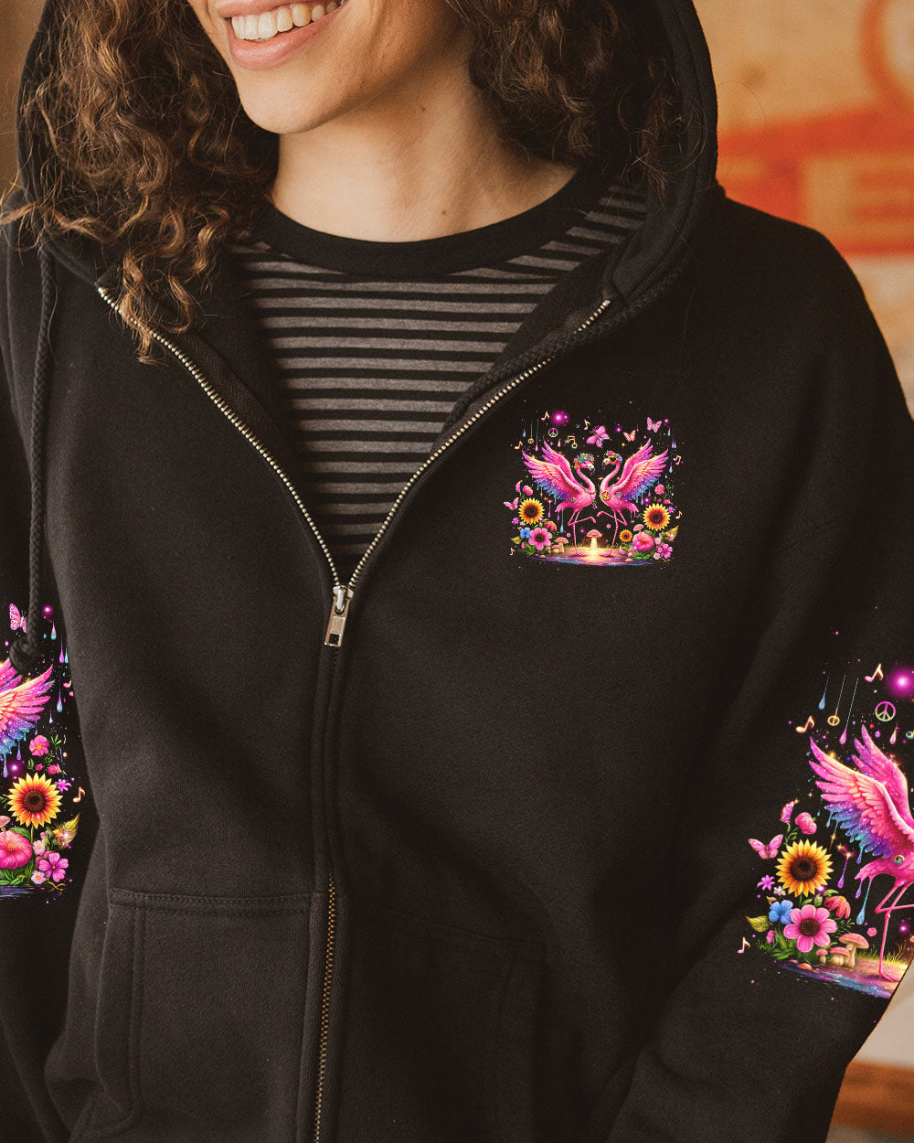 DANCE IN THE RAIN FLAMINGO ALL OVER PRINT - TLNZ1709243