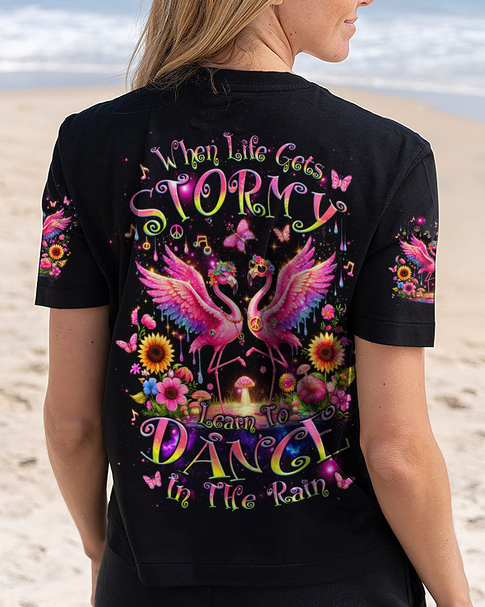 DANCE IN THE RAIN FLAMINGO ALL OVER PRINT - TLNZ1709243