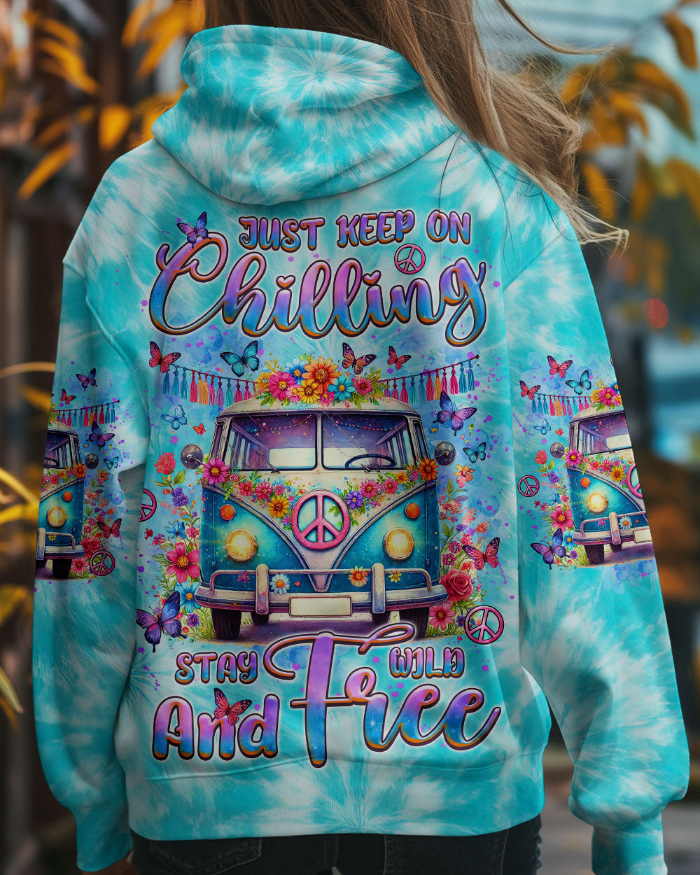 JUST KEEP ON CHILLING STAY WILD AND FREE BUS ALL OVER PRINT - TLNZ1804252