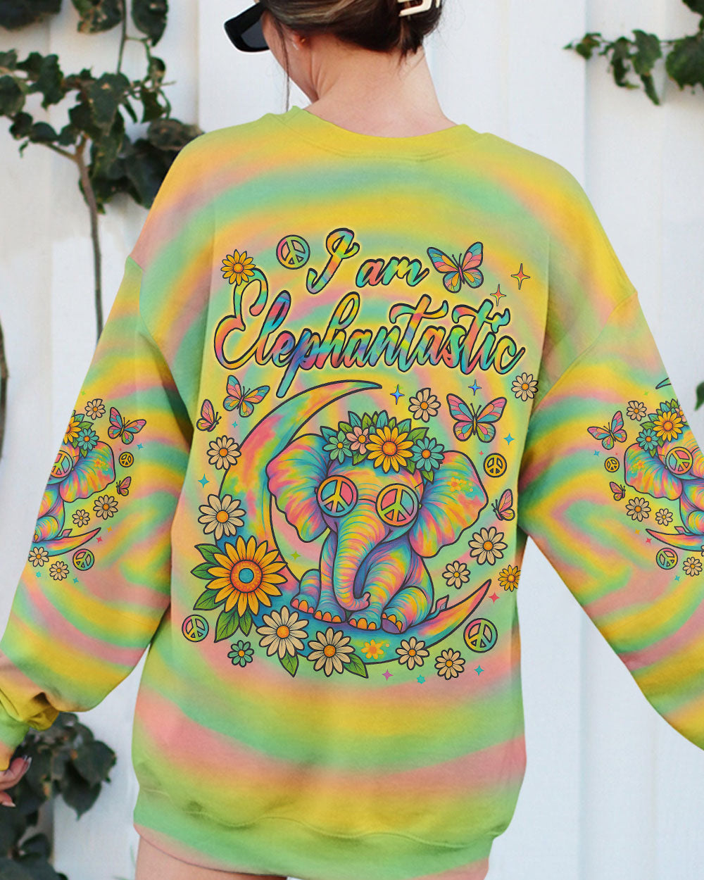 I AM ELEPHANTASTIC ELEPHANT TIE DYE ALL OVER PRINT - TLNZ1806253