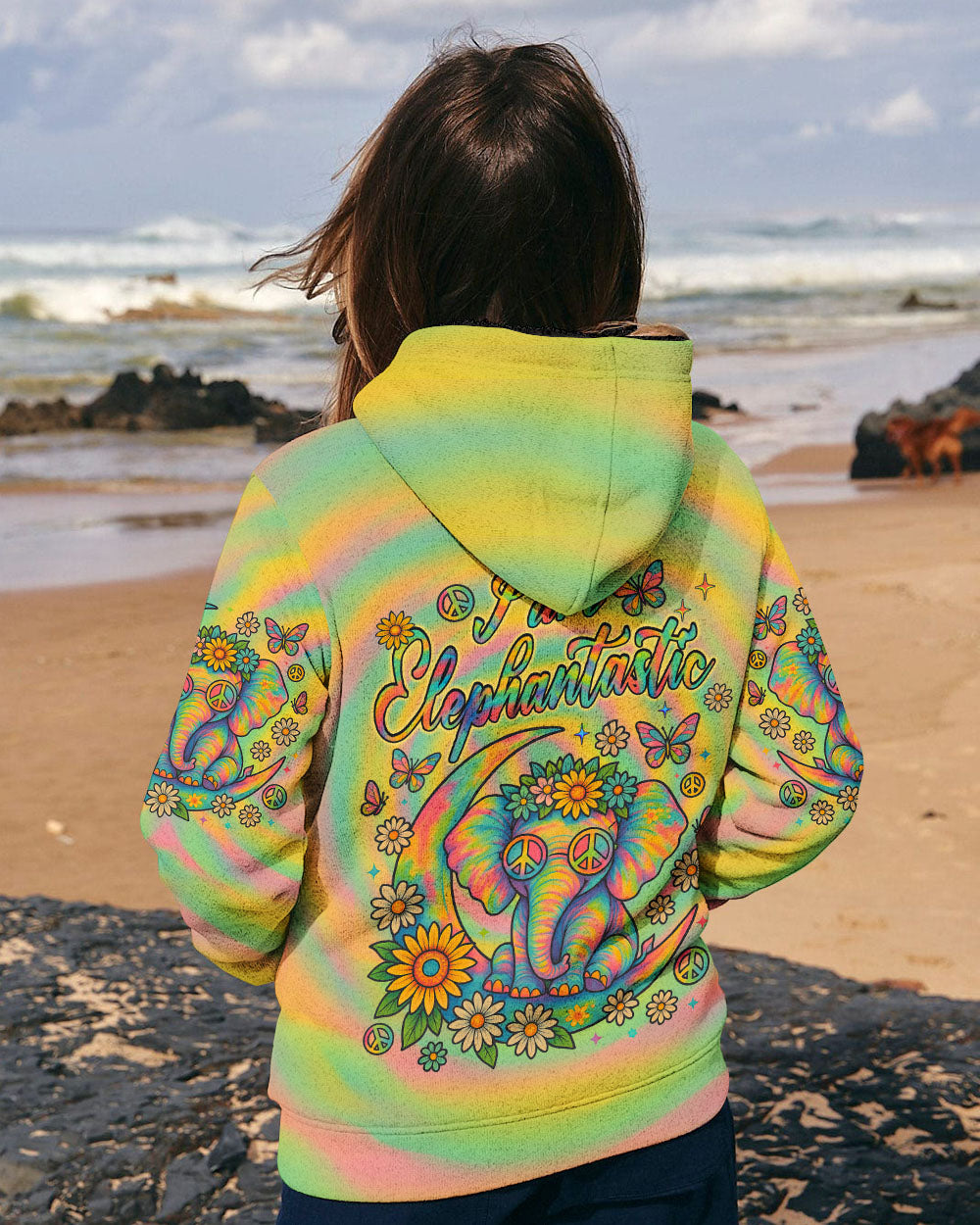 I AM ELEPHANTASTIC ELEPHANT TIE DYE ALL OVER PRINT - TLNZ1806253