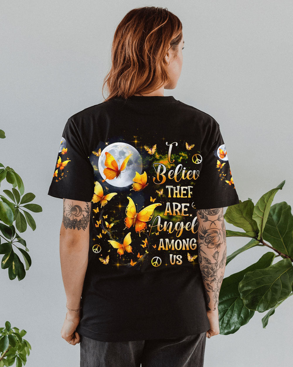I BELIEVE THERE ARE ANGELS AMONG US BUTTERFLY ALL OVER PRINT - TLNZ1810244