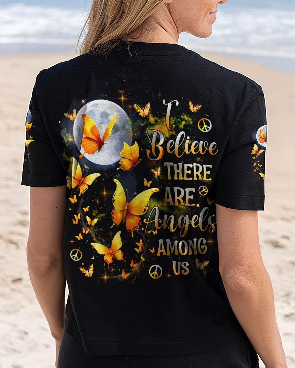 I BELIEVE THERE ARE ANGELS AMONG US BUTTERFLY ALL OVER PRINT - TLNZ1810244