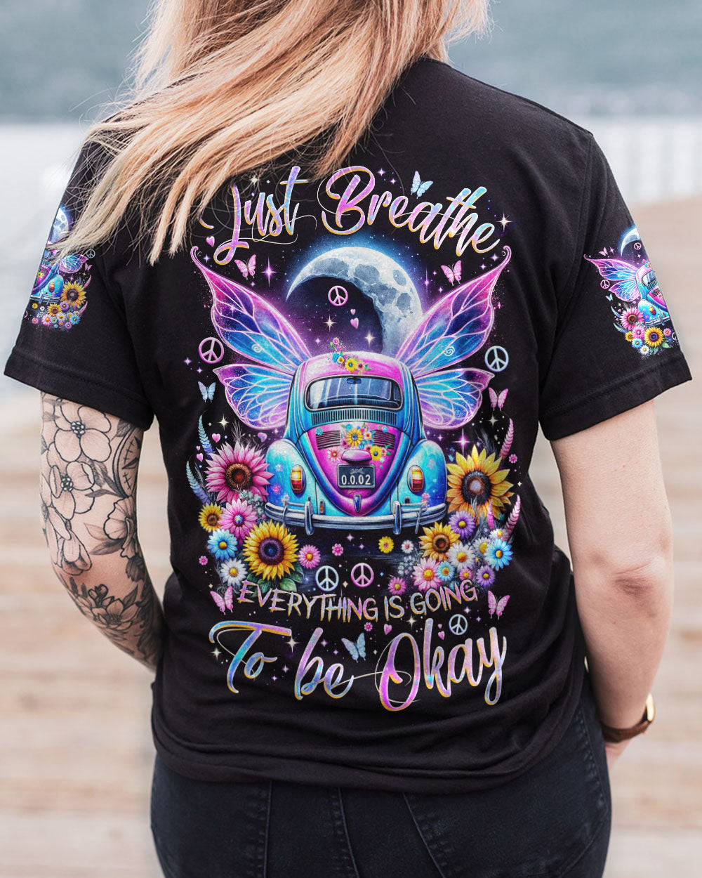 JUST BREATHE CAR WINGS ALL OVER PRINT - TLNZ1912231
