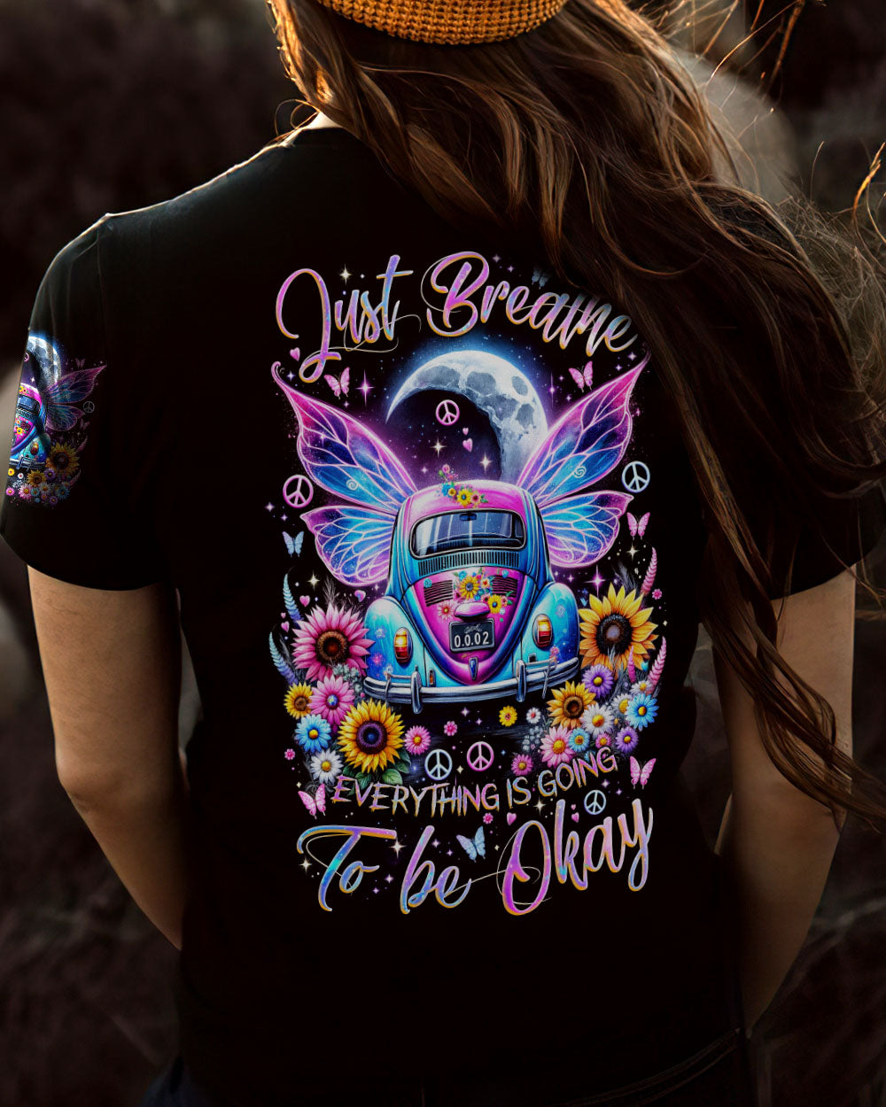 JUST BREATHE CAR WINGS ALL OVER PRINT - TLNZ1912231