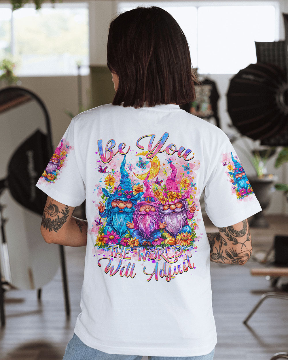 BE YOU THE WORLD WILL ADJUST GNOME ALL OVER PRINT - TLNZ2003243