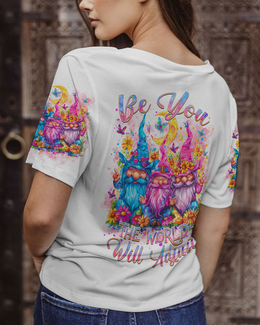 BE YOU THE WORLD WILL ADJUST GNOME ALL OVER PRINT - TLNZ2003243