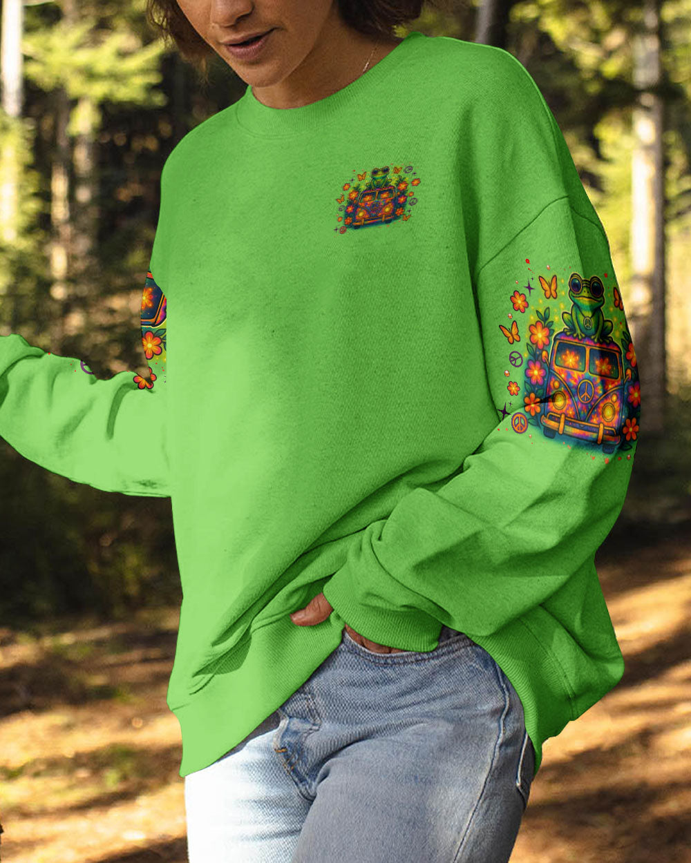 BE YOU THE WORLD WILL ADJUST FROG ALL OVER PRINT - TLNZ2005253