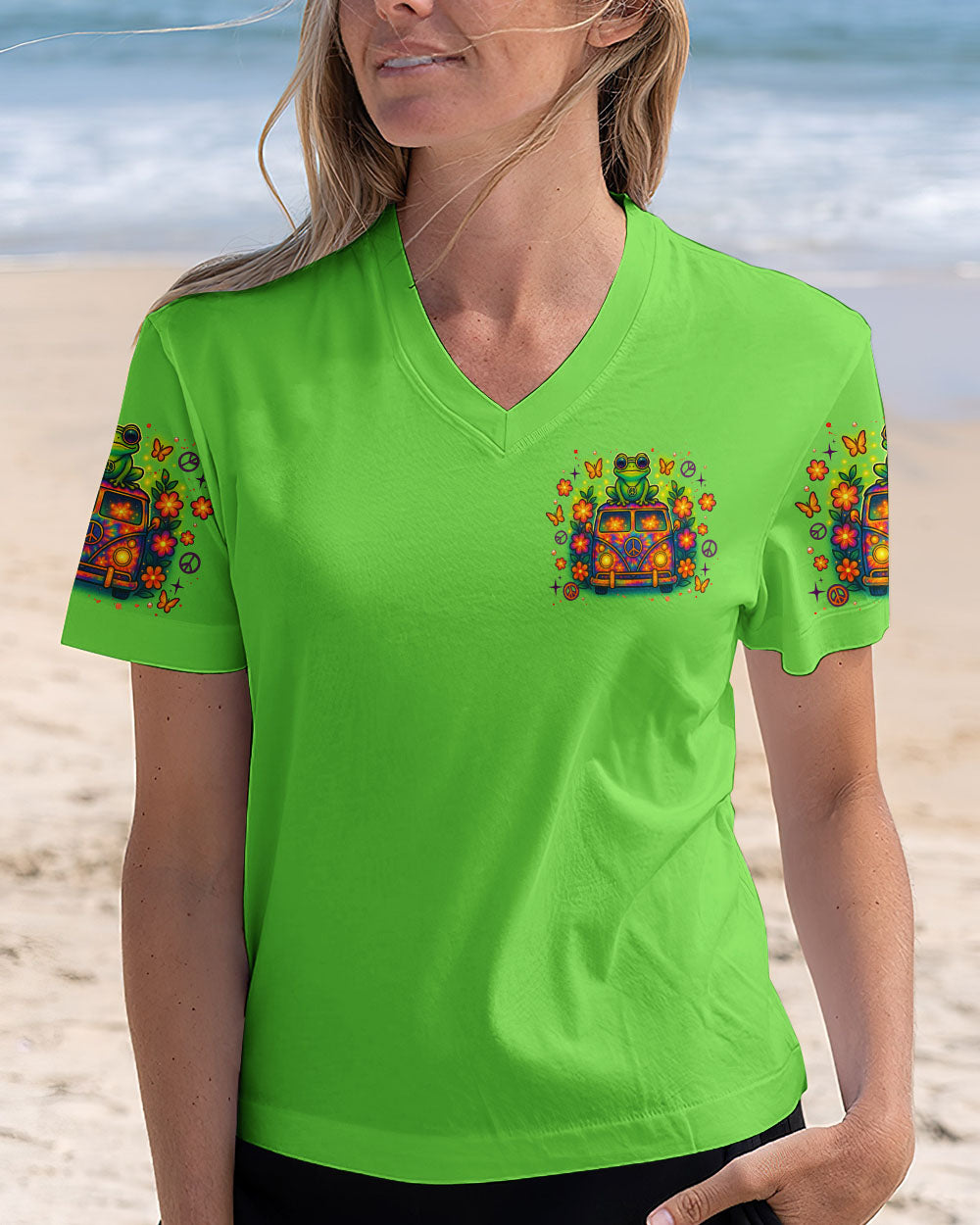 BE YOU THE WORLD WILL ADJUST FROG ALL OVER PRINT - TLNZ2005253
